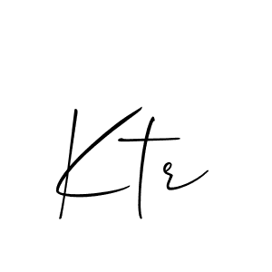 You should practise on your own different ways (Allison_Script) to write your name (Ktr) in signature. don't let someone else do it for you. Ktr signature style 2 images and pictures png