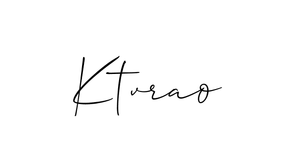 It looks lik you need a new signature style for name Ktvrao. Design unique handwritten (Allison_Script) signature with our free signature maker in just a few clicks. Ktvrao signature style 2 images and pictures png