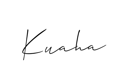 Also we have Kuaha name is the best signature style. Create professional handwritten signature collection using Allison_Script autograph style. Kuaha signature style 2 images and pictures png