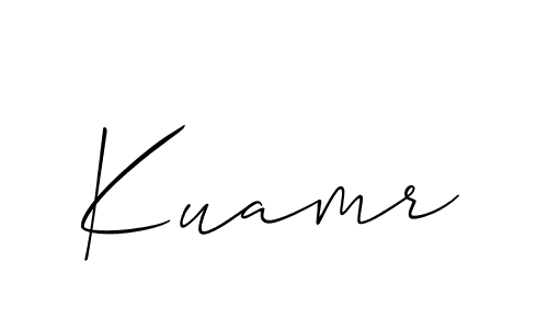 Allison_Script is a professional signature style that is perfect for those who want to add a touch of class to their signature. It is also a great choice for those who want to make their signature more unique. Get Kuamr name to fancy signature for free. Kuamr signature style 2 images and pictures png