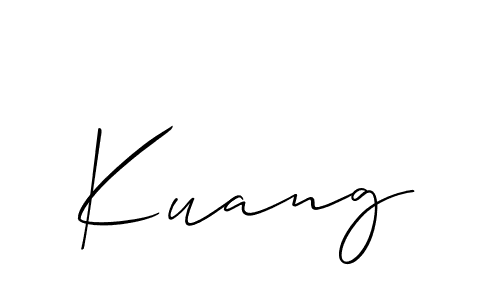Best and Professional Signature Style for Kuang. Allison_Script Best Signature Style Collection. Kuang signature style 2 images and pictures png