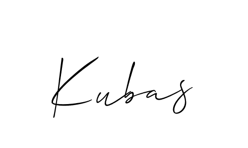 How to make Kubas signature? Allison_Script is a professional autograph style. Create handwritten signature for Kubas name. Kubas signature style 2 images and pictures png