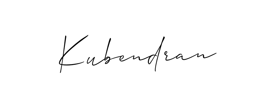 How to Draw Kubendran signature style? Allison_Script is a latest design signature styles for name Kubendran. Kubendran signature style 2 images and pictures png