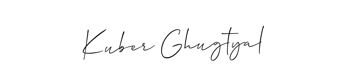 You can use this online signature creator to create a handwritten signature for the name Kuber Ghugtyal. This is the best online autograph maker. Kuber Ghugtyal signature style 2 images and pictures png