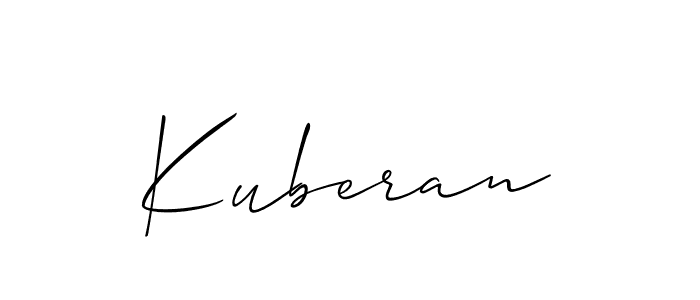 How to Draw Kuberan signature style? Allison_Script is a latest design signature styles for name Kuberan. Kuberan signature style 2 images and pictures png