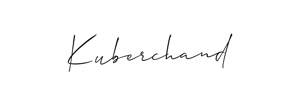 Use a signature maker to create a handwritten signature online. With this signature software, you can design (Allison_Script) your own signature for name Kuberchand. Kuberchand signature style 2 images and pictures png