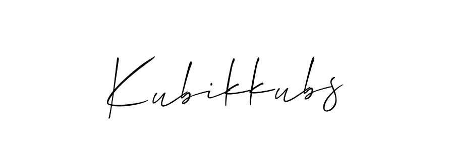 How to make Kubikkubs name signature. Use Allison_Script style for creating short signs online. This is the latest handwritten sign. Kubikkubs signature style 2 images and pictures png