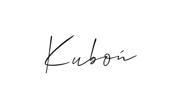 Make a beautiful signature design for name Kuboń. Use this online signature maker to create a handwritten signature for free. Kuboń signature style 2 images and pictures png