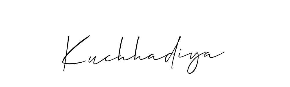 You can use this online signature creator to create a handwritten signature for the name Kuchhadiya. This is the best online autograph maker. Kuchhadiya signature style 2 images and pictures png