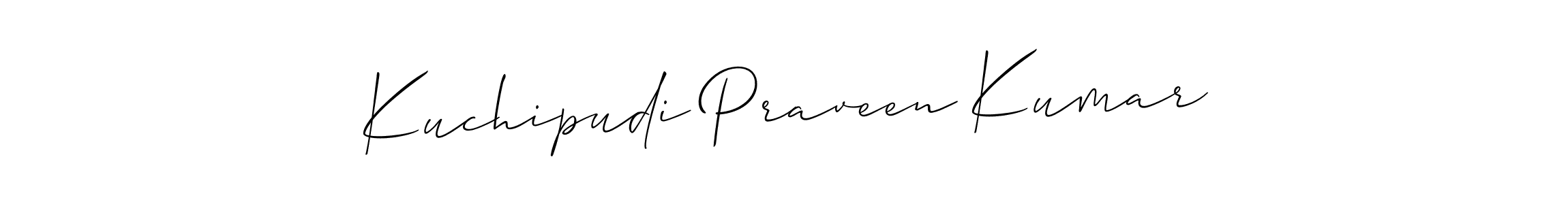 How to Draw Kuchipudi Praveen Kumar signature style? Allison_Script is a latest design signature styles for name Kuchipudi Praveen Kumar. Kuchipudi Praveen Kumar signature style 2 images and pictures png