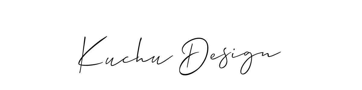 Use a signature maker to create a handwritten signature online. With this signature software, you can design (Allison_Script) your own signature for name Kuchu Design. Kuchu Design signature style 2 images and pictures png