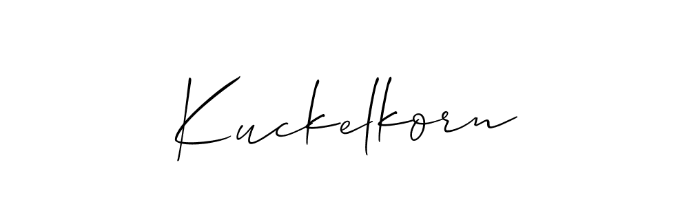 Best and Professional Signature Style for Kuckelkorn. Allison_Script Best Signature Style Collection. Kuckelkorn signature style 2 images and pictures png