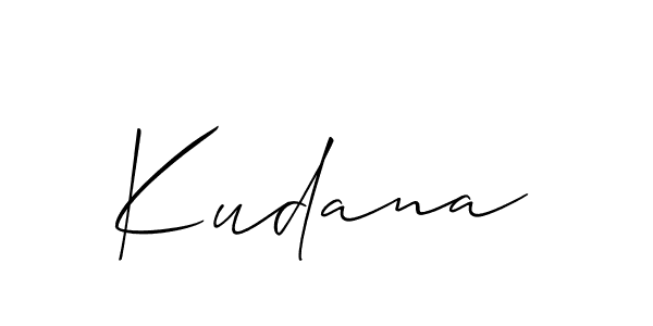 Best and Professional Signature Style for Kudana. Allison_Script Best Signature Style Collection. Kudana signature style 2 images and pictures png