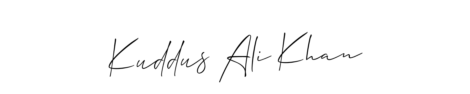 Once you've used our free online signature maker to create your best signature Allison_Script style, it's time to enjoy all of the benefits that Kuddus Ali Khan name signing documents. Kuddus Ali Khan signature style 2 images and pictures png