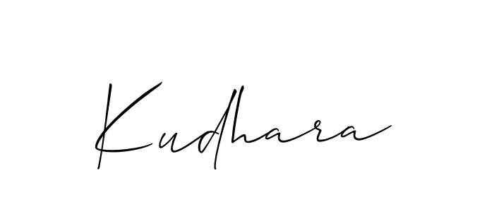 Also You can easily find your signature by using the search form. We will create Kudhara name handwritten signature images for you free of cost using Allison_Script sign style. Kudhara signature style 2 images and pictures png