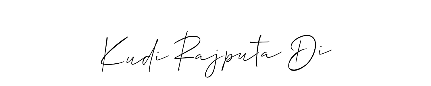 The best way (Allison_Script) to make a short signature is to pick only two or three words in your name. The name Kudi Rajputa Di include a total of six letters. For converting this name. Kudi Rajputa Di signature style 2 images and pictures png
