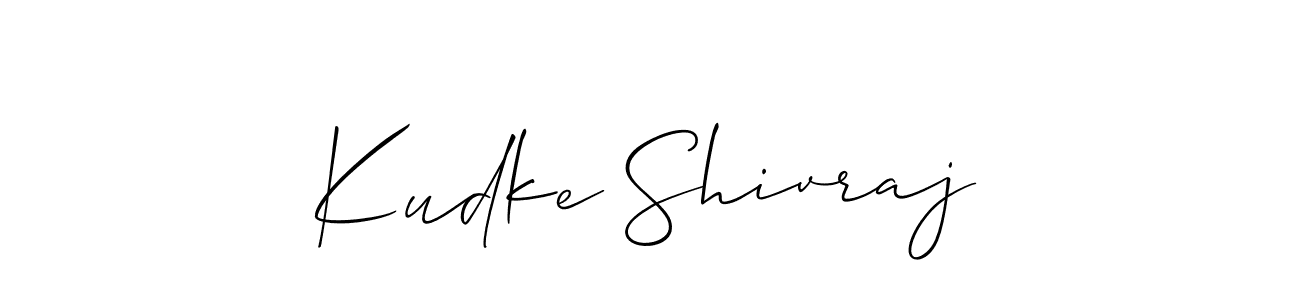 Best and Professional Signature Style for Kudke Shivraj. Allison_Script Best Signature Style Collection. Kudke Shivraj signature style 2 images and pictures png