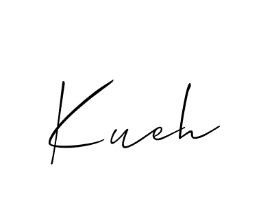 Create a beautiful signature design for name Kueh. With this signature (Allison_Script) fonts, you can make a handwritten signature for free. Kueh signature style 2 images and pictures png