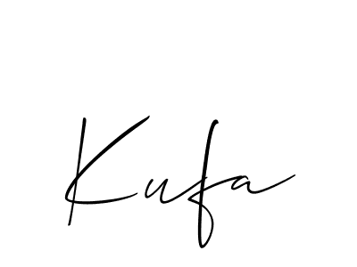 if you are searching for the best signature style for your name Kufa. so please give up your signature search. here we have designed multiple signature styles  using Allison_Script. Kufa signature style 2 images and pictures png