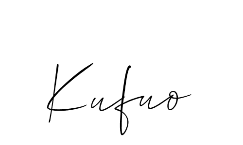 Create a beautiful signature design for name Kufuo. With this signature (Allison_Script) fonts, you can make a handwritten signature for free. Kufuo signature style 2 images and pictures png