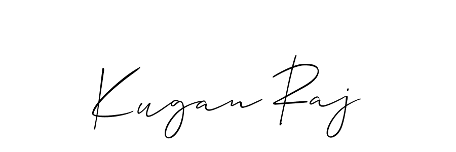 Make a beautiful signature design for name Kugan Raj. With this signature (Allison_Script) style, you can create a handwritten signature for free. Kugan Raj signature style 2 images and pictures png