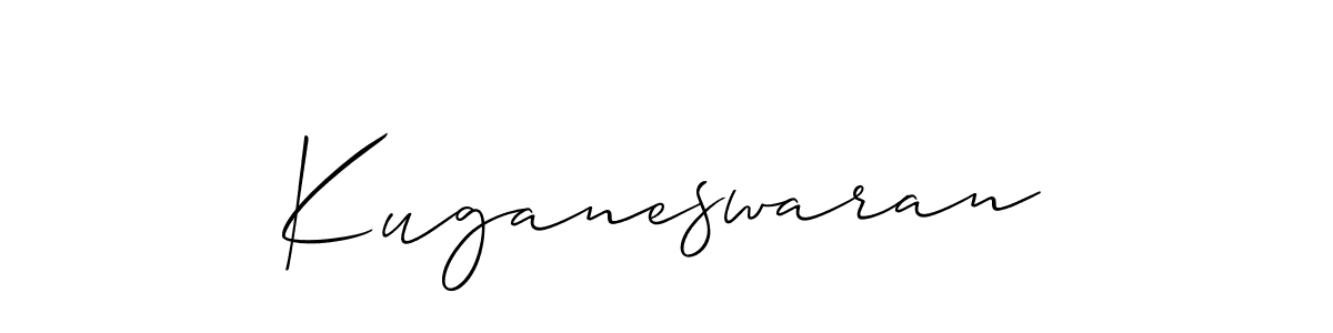 if you are searching for the best signature style for your name Kuganeswaran. so please give up your signature search. here we have designed multiple signature styles  using Allison_Script. Kuganeswaran signature style 2 images and pictures png