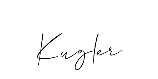 if you are searching for the best signature style for your name Kugler. so please give up your signature search. here we have designed multiple signature styles  using Allison_Script. Kugler signature style 2 images and pictures png