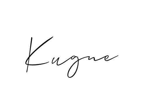 if you are searching for the best signature style for your name Kugne. so please give up your signature search. here we have designed multiple signature styles  using Allison_Script. Kugne signature style 2 images and pictures png