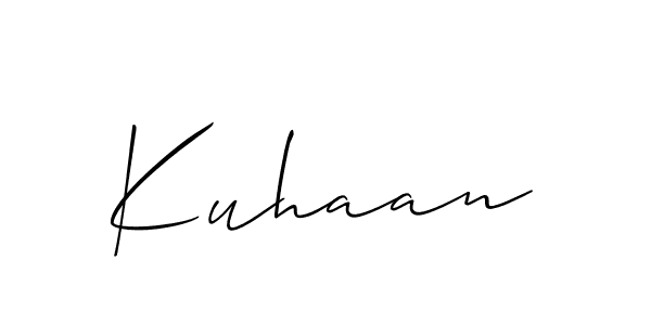 if you are searching for the best signature style for your name Kuhaan. so please give up your signature search. here we have designed multiple signature styles  using Allison_Script. Kuhaan signature style 2 images and pictures png