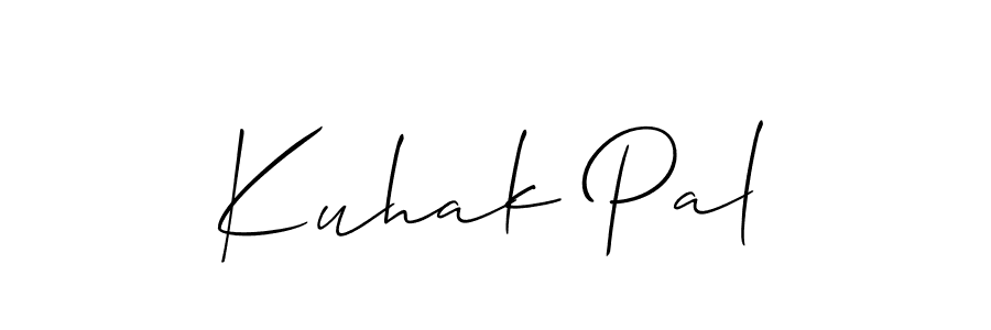 if you are searching for the best signature style for your name Kuhak Pal. so please give up your signature search. here we have designed multiple signature styles  using Allison_Script. Kuhak Pal signature style 2 images and pictures png