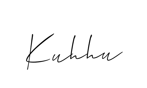 How to Draw Kuhhu signature style? Allison_Script is a latest design signature styles for name Kuhhu. Kuhhu signature style 2 images and pictures png