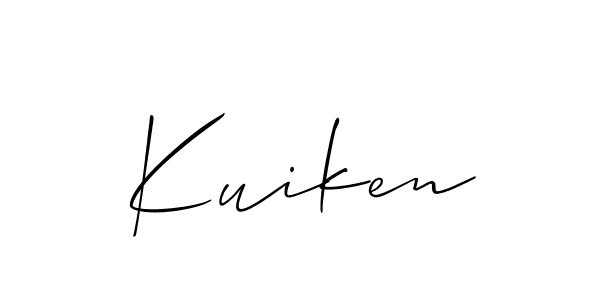 Once you've used our free online signature maker to create your best signature Allison_Script style, it's time to enjoy all of the benefits that Kuiken name signing documents. Kuiken signature style 2 images and pictures png