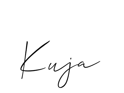 How to Draw Kuja signature style? Allison_Script is a latest design signature styles for name Kuja. Kuja signature style 2 images and pictures png