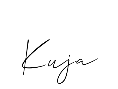 How to Draw Kuja signature style? Allison_Script is a latest design signature styles for name Kuja. Kuja signature style 2 images and pictures png