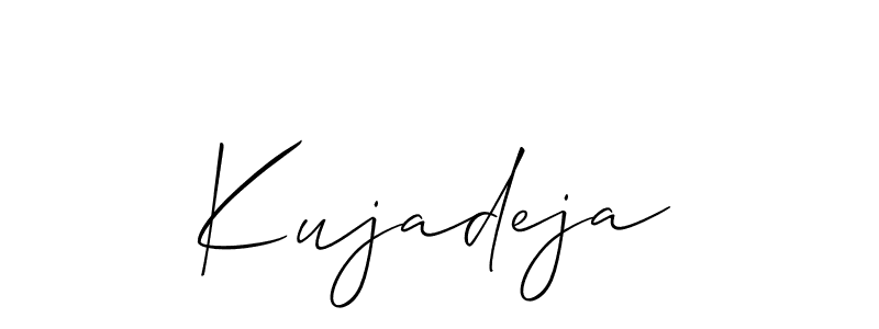 Best and Professional Signature Style for Kujadeja. Allison_Script Best Signature Style Collection. Kujadeja signature style 2 images and pictures png