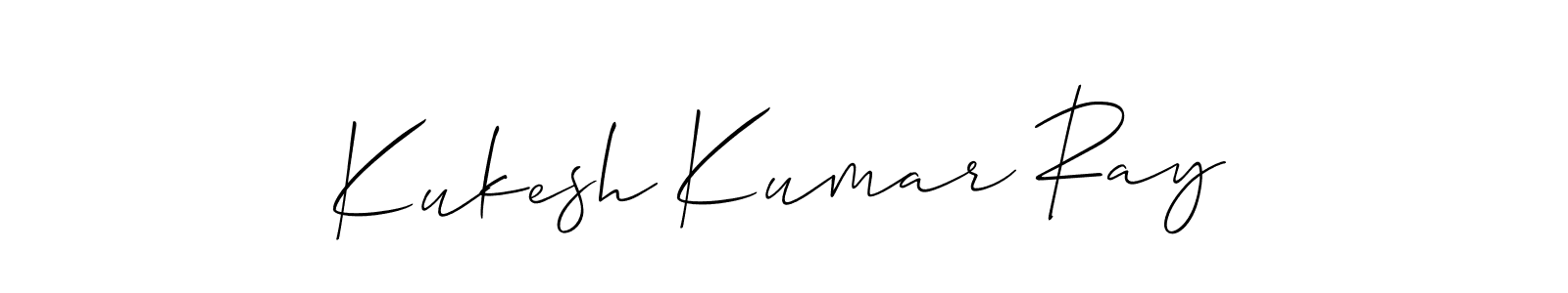 How to Draw Kukesh Kumar Ray signature style? Allison_Script is a latest design signature styles for name Kukesh Kumar Ray. Kukesh Kumar Ray signature style 2 images and pictures png