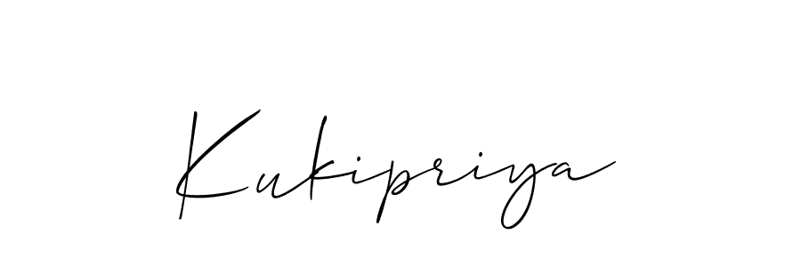 Also You can easily find your signature by using the search form. We will create Kukipriya name handwritten signature images for you free of cost using Allison_Script sign style. Kukipriya signature style 2 images and pictures png