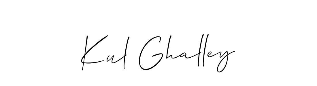 Make a beautiful signature design for name Kul Ghalley. Use this online signature maker to create a handwritten signature for free. Kul Ghalley signature style 2 images and pictures png