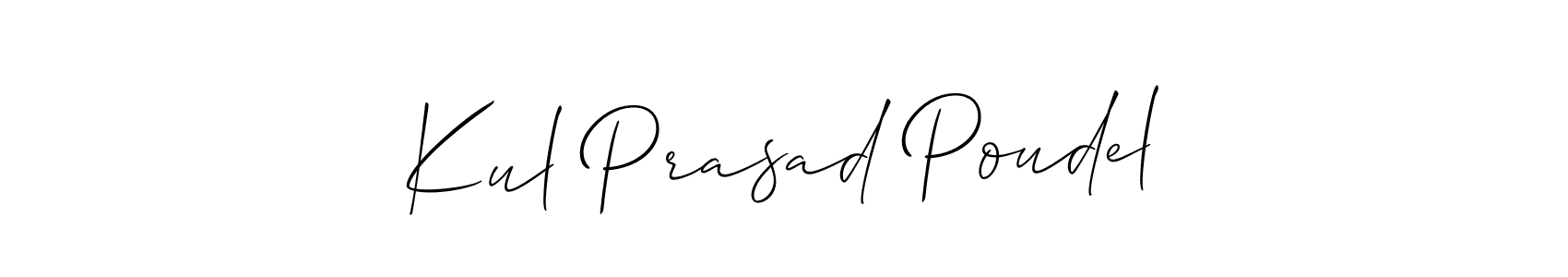 This is the best signature style for the Kul Prasad Poudel name. Also you like these signature font (Allison_Script). Mix name signature. Kul Prasad Poudel signature style 2 images and pictures png