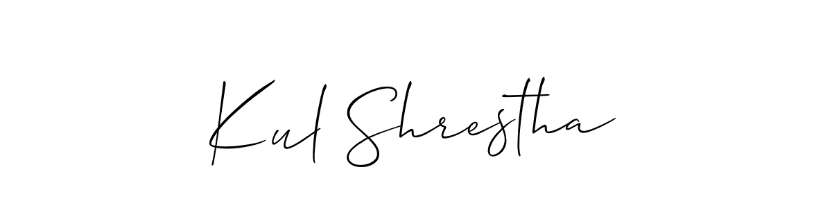 Make a beautiful signature design for name Kul Shrestha. Use this online signature maker to create a handwritten signature for free. Kul Shrestha signature style 2 images and pictures png