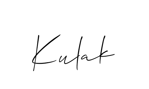 if you are searching for the best signature style for your name Kulak. so please give up your signature search. here we have designed multiple signature styles  using Allison_Script. Kulak signature style 2 images and pictures png