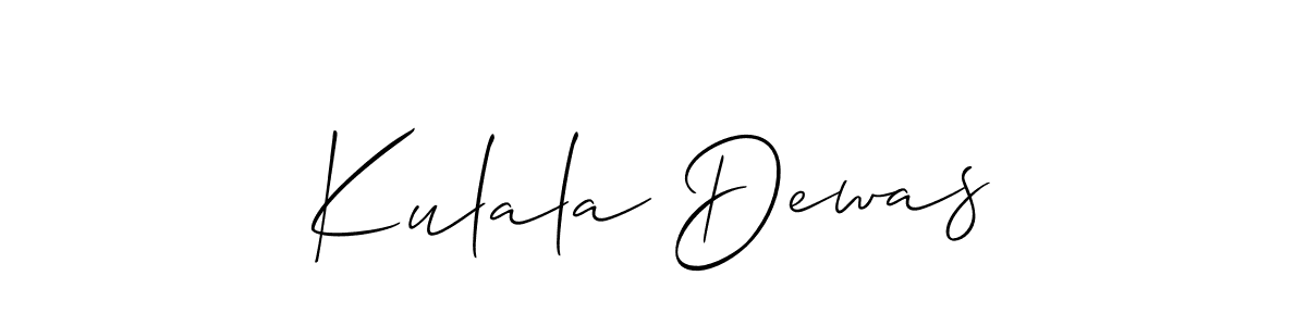 Also You can easily find your signature by using the search form. We will create Kulala Dewas name handwritten signature images for you free of cost using Allison_Script sign style. Kulala Dewas signature style 2 images and pictures png