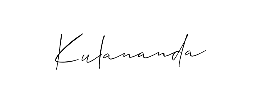 Similarly Allison_Script is the best handwritten signature design. Signature creator online .You can use it as an online autograph creator for name Kulananda. Kulananda signature style 2 images and pictures png