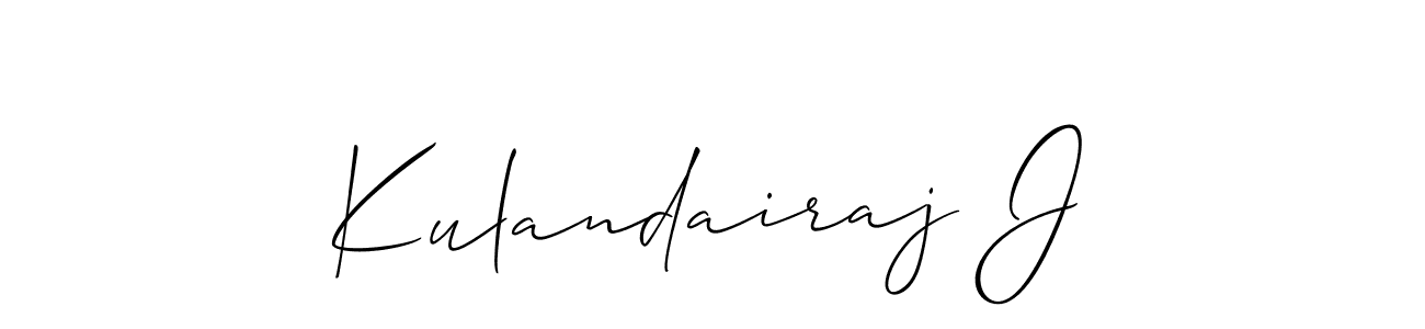 It looks lik you need a new signature style for name Kulandairaj J. Design unique handwritten (Allison_Script) signature with our free signature maker in just a few clicks. Kulandairaj J signature style 2 images and pictures png