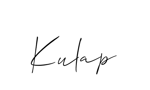 How to make Kulap signature? Allison_Script is a professional autograph style. Create handwritten signature for Kulap name. Kulap signature style 2 images and pictures png