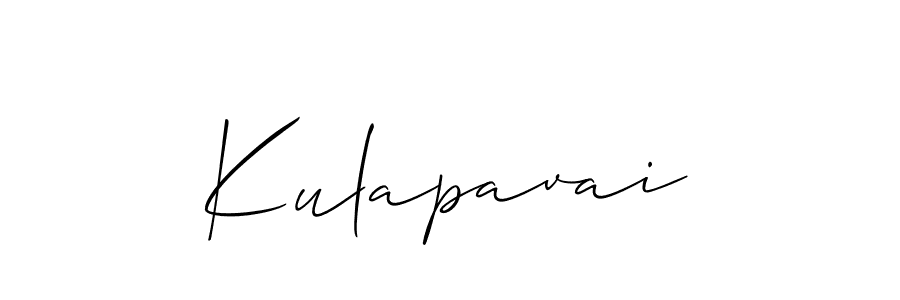 How to make Kulapavai name signature. Use Allison_Script style for creating short signs online. This is the latest handwritten sign. Kulapavai signature style 2 images and pictures png