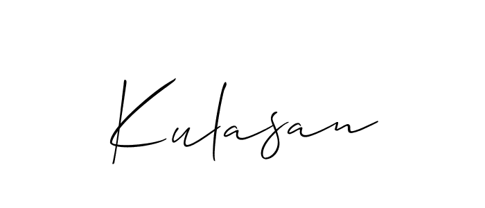 if you are searching for the best signature style for your name Kulasan. so please give up your signature search. here we have designed multiple signature styles  using Allison_Script. Kulasan signature style 2 images and pictures png