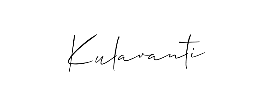 How to make Kulavanti name signature. Use Allison_Script style for creating short signs online. This is the latest handwritten sign. Kulavanti signature style 2 images and pictures png