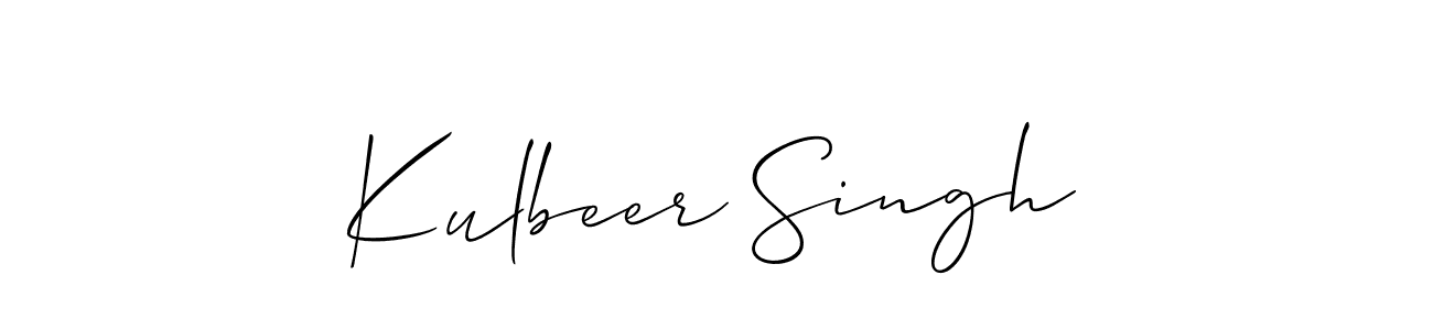 You should practise on your own different ways (Allison_Script) to write your name (Kulbeer Singh) in signature. don't let someone else do it for you. Kulbeer Singh signature style 2 images and pictures png