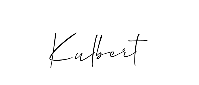 Create a beautiful signature design for name Kulbert. With this signature (Allison_Script) fonts, you can make a handwritten signature for free. Kulbert signature style 2 images and pictures png